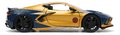 Autíčko Marvel Chevy Corvette Jada kovové s otvárateľnými časťami a figúrkou Wolverine dĺžka 22 cm 1:24