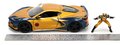 Autíčko Marvel Chevy Corvette Jada kovové s otvárateľnými časťami a figúrkou Wolverine dĺžka 22 cm 1:24