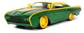Autíčko Marvel Ford Thunderbird Jada kovové s otvárateľnými časťami a figúrkou Loki dĺžka 22 cm 1:24