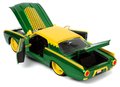 Autíčko Marvel Ford Thunderbird Jada kovové s otvárateľnými časťami a figúrkou Loki dĺžka 22 cm 1:24