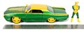 Autíčko Marvel Ford Thunderbird Jada kovové s otvárateľnými časťami a figúrkou Loki dĺžka 22 cm 1:24