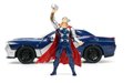 Autíčko Marvel Dodge Challenger SRT Hellcat Jada kovové s otvárateľnými časťami a figúrkou Thor dĺžka 20 cm 1:24