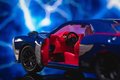 Autíčko Marvel Dodge Challenger SRT Hellcat Jada kovové s otvárateľnými časťami a figúrkou Thor dĺžka 20 cm 1:24