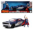 Autíčko Marvel Dodge Challenger SRT Hellcat Jada kovové s otvárateľnými časťami a figúrkou Thor dĺžka 20 cm 1:24