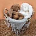 Plyšový zajačik The Bunny White Histoire d'Ours biely 32 cm od 0 mes