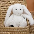 Plyšový zajačik The Bunny White Histoire d'Ours biely 32 cm od 0 mes