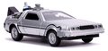 Autíčko Time Machine Back to the Future 2 Jada kovové s otvárateľnými dverami dĺžka 12,5 cm 1:32