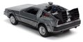 Autíčko Time Machine Back to the Future 1 Jada kovové s otvárateľnými dverami dĺžka 12,5 cm 1:32