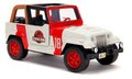 Autíčko Jeep Wrangler Jurassic World Jada kovové s otvárateľnými dverami dĺžka 10,2 cm 1:32
