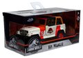 Autíčko Jeep Wrangler Jurassic World Jada kovové s otvárateľnými dverami dĺžka 10,2 cm 1:32