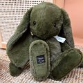Plyšový zajačik The Bunny Kaki Histoire d’ Ours zelený 50 cm od 0 mes