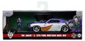 Autíčko DC Ford Mustang Jada kovové s otvárateľnými dverami a figúrkou Joker dĺžka 12,8 cm 1:32