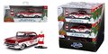 Autíčko vianočné Chevrolet 1957 Jada kovové s otvárateľnými dverami a figúrkou Santa Claus dĺžka 13 cm 1:32