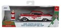 Autíčko vianočné Chevrolet 1957 Jada kovové s otvárateľnými dverami a figúrkou Santa Claus dĺžka 13 cm 1:32