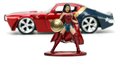 Autíčko DC Pontiac Firebird 1972 Jada kovové s otvárateľnými dverami a figúrkou Wonder Woman dĺžka 13 cm 1:32