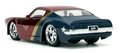 Autíčko DC Pontiac Firebird 1972 Jada kovové s otvárateľnými dverami a figúrkou Wonder Woman dĺžka 13 cm 1:32