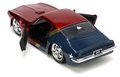 Autíčko DC Pontiac Firebird 1972 Jada kovové s otvárateľnými dverami a figúrkou Wonder Woman dĺžka 13 cm 1:32