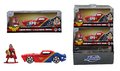 Autíčko DC Pontiac Firebird 1972 Jada kovové s otvárateľnými dverami a figúrkou Wonder Woman dĺžka 13 cm 1:32