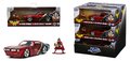 Autíčko DC Pontiac Firebird 1972 Jada kovové s otvárateľnými dverami a figúrkou Wonder Woman dĺžka 13 cm 1:32
