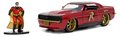 Autíčko DC Chevy Camaro 1969 Jada kovové s otvárateľnými dverami a figúrkou Robin dĺžka 13 cm 1:32