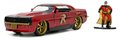 Autíčko DC Chevy Camaro 1969 Jada kovové s otvárateľnými dverami a figúrkou Robin dĺžka 13 cm 1:32