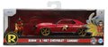 Autíčko DC Chevy Camaro 1969 Jada kovové s otvárateľnými dverami a figúrkou Robin dĺžka 13 cm 1:32