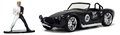 Autíčko DC 1965 Shelby Cobra 427 Jada kovové s otvárateľnými dverami a figúrkou Two Face dĺžka 13 cm 1:32