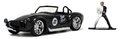 Autíčko DC 1965 Shelby Cobra 427 Jada kovové s otvárateľnými dverami a figúrkou Two Face dĺžka 13 cm 1:32