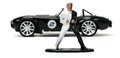 Autíčko DC 1965 Shelby Cobra 427 Jada kovové s otvárateľnými dverami a figúrkou Two Face dĺžka 13 cm 1:32