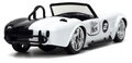 Autíčko DC 1965 Shelby Cobra 427 Jada kovové s otvárateľnými dverami a figúrkou Two Face dĺžka 13 cm 1:32