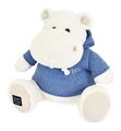 Plyšový hrošík L'Hippo Histoire d’ Ours biely s modrou mikinou 45 cm od 0 mes