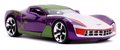 Autíčko DC Chevy Corvette Stingray 2009 Jada kovové s otvárateľnými časťami a figúrkou Joker dĺžka 20 cm 1:24