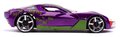Autíčko DC Chevy Corvette Stingray 2009 Jada kovové s otvárateľnými časťami a figúrkou Joker dĺžka 20 cm 1:24