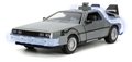 Autíčko Time Machine Back to the Future 1 Jada kovové s otvárateľnými dverami a LED svetlom dĺžka 23 cm 1:24
