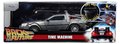 Autíčko Time Machine Back to the Future 1 Jada kovové s otvárateľnými dverami a LED svetlom dĺžka 23 cm 1:24