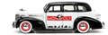Autíčko Monopoly Chevy Master 1939 Jada kovové s otvárateľnými časťami a figúrkou Uncle Pennybags dĺžka 20 cm 1:24