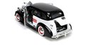 Autíčko Monopoly Chevy Master 1939 Jada kovové s otvárateľnými časťami a figúrkou Uncle Pennybags dĺžka 20 cm 1:24