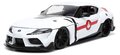 Autíčko Robotech ´20 Toyota Supra Jada kovové s otvárateľnými časťami a figúrkou Rick Hunter dĺžka 20 cm 1:24