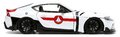 Autíčko Robotech ´20 Toyota Supra Jada kovové s otvárateľnými časťami a figúrkou Rick Hunter dĺžka 20 cm 1:24