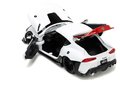 Autíčko Robotech ´20 Toyota Supra Jada kovové s otvárateľnými časťami a figúrkou Rick Hunter dĺžka 20 cm 1:24