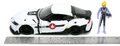 Autíčko Robotech ´20 Toyota Supra Jada kovové s otvárateľnými časťami a figúrkou Roy Fokker dĺžka 20 cm 1:24