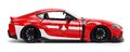 Autíčko Robotech ´20 Toyota Supra Jada kovové s otvárateľnými časťami a figúrkou Miriya Sterling dĺžka 20 cm 1:24