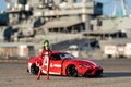 Autíčko Robotech ´20 Toyota Supra Jada kovové s otvárateľnými časťami a figúrkou Miriya Sterling dĺžka 20 cm 1:24