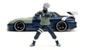 Autíčko Mazda RX-7 1993 Jada kovové s otvárateľnými časťami a figúrka Kakashi dĺžka 20 cm 1:24