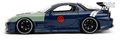 Autíčko Mazda RX-7 1993 Jada kovové s otvárateľnými časťami a figúrka Kakashi dĺžka 20 cm 1:24