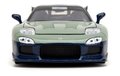 Autíčko Mazda RX-7 1993 Jada kovové s otvárateľnými časťami a figúrka Kakashi dĺžka 20 cm 1:24