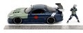 Autíčko Mazda RX-7 1993 Jada kovové s otvárateľnými časťami a figúrka Kakashi dĺžka 20 cm 1:24