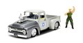 Autíčko Street Fighter Ford Pickup 1956 Jada kovové s otvárateľnými časťami a figúrkou Guile dĺžka 20 cm 1:24