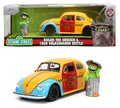 Autíčko Sesame Street VW Beetle 1959 Jada kovové s otvárateľnými časťami a figúrkou Oscar dĺžka 16,5 cm 1:24