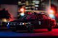 Autíčko RoboCop Ford Taurus 1986 Jada kovové s otvárateľnými časťami a figúrkou Robocop dĺžka 20 cm 1:24